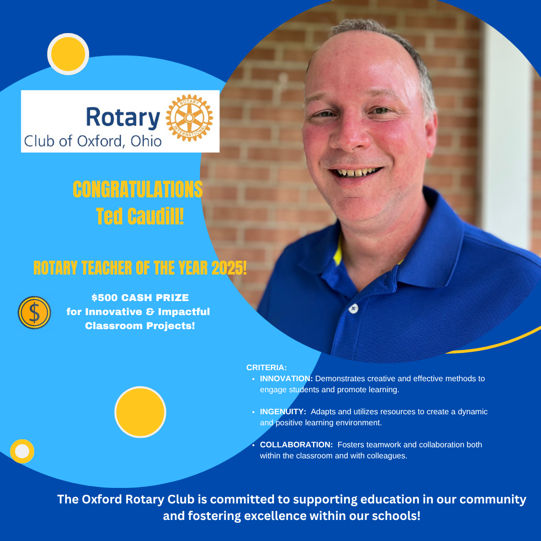 Ted Caudill- Rotary Teacher of the Year